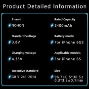 NOHON Battery For iPhone 7 6S 7 8 Plus X XR XS MAX 11 12 13 Pro Max Mini SE SE2 SE3 5 6 S 7P High Capacity Mobile Phone Bateria