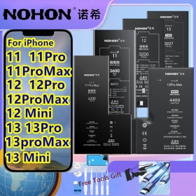 NOHON Original Battery For iPhone11 11Pro11ProMax12 12Pro12ProMax12 Mini13 13Pro13 proMax13 Mini 14 14Pro 14Plus 14proMax Standard capacity Replacement Mobile Bateria Free tools
